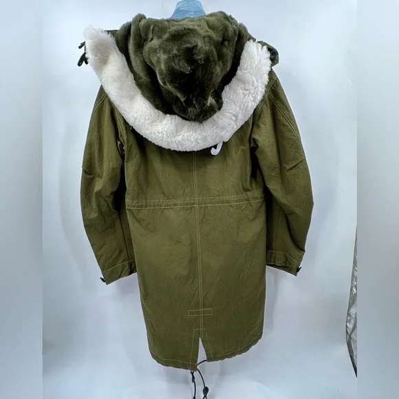 COACH Oversized Military Icon Parka Removable Linen and hoody Size 48 $1400